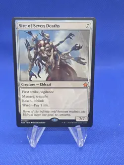 Magic the Gathering Foundations Sire of Seven Deaths 0001 Regular Mythic LP - Image 1