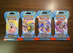 Pokemon Journey Together Booster Pack Art Bundle (Set of 4) - SV09 - Image 1