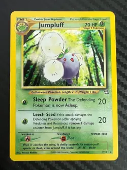 Pokemon TCG Jumpluff with SWIRL 7/111 Neo Genesis Unlimited Holo Rare MP - Image 1