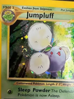 Pokemon TCG Jumpluff with SWIRL 7/111 Neo Genesis Unlimited Holo Rare MP - Image 3