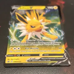 Pokemon TCG Jolteon V SWSH151 Sword & Shield Promo Ultra Rare Light Play - Image 2