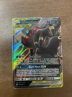 Pokemon TCG Umbreon & Darkrai GX SM241 Holo Card - Image 1