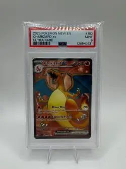 2023 Pokemon Mew en Charizard EX Ultra Rare #183 PSA Mint 9 - Image 1