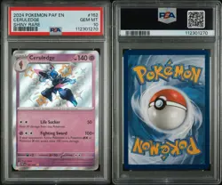 2024 Pokemon PAF EN-Paldean Fates Shiny Rare 162 Ceruledge PSA 10 GEM MINT - Image 3