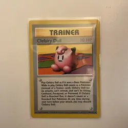 Clefairy Doll 70/102 SHADOWLESS Base Set Unlimited Rare Pokemon Card NM - Image 1