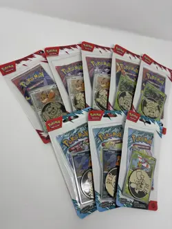 8 Pokemon Destined Rivals Blister Coin Pack - LOT OF 8 Blisters - Image 3