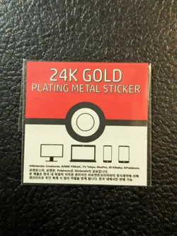 Pidgeot 24k Gold Plated Pokemon Sticker Korean Striking Popping Candy - Image 3