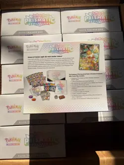 LOT of 10 Sealed Pokemon TCG Prismatic Evolutions Elite Trainer Boxes ETBs! - Image 2
