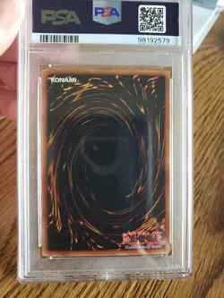 2002 Yu-Gi-Oh LOB-095 Stop Defense Legend of Blue Eyes 1st Edition PSA 8 NM-MT - Image 2