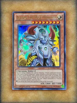 Yugioh Zaborg the Mega Monarch NECH-EN037 Ultra Rare 1st Ed NM - Image 1