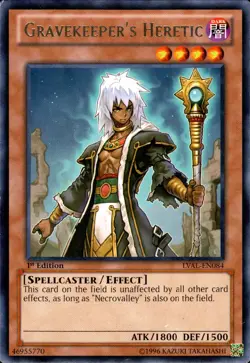 Gravekeeper's Heretic LVAL-EN084 (rare) 1st Edition - Image 1