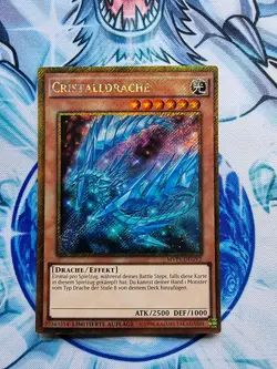 YUGIOH! Cristalldrache MVP1-DEGV2 Gold Secret Rare NM Limitiert - Image 1