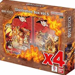 4 x One Piece TCG Illustration Box Vol 5 SEALED PRESALE - Image 1