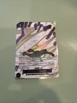 OP14-096 Ground Death Alt Art Event Manga One Piece English Card - In Hand - Image 1