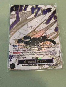 OP14-096 Ground Death Alt Art Event Manga One Piece English Card - In Hand - Image 2