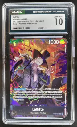 2025 ONE PIECE CCG LAFFITTE ALT ART OP09-085 CGC 10 PT - Image 1