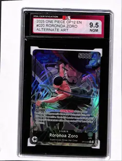 2025 Legacy of the Master Roronoa Zoro Alt. Art KSA 9.5 (BCGA6) #OP12-020 - Image 1