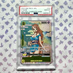 O Nami OP06-101 2nd Anniversary Guide Promo Japanese One Piece Card PSA 10 - Image 1