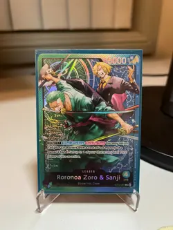 Roronoa Zoro & Sanji ST12-001 Leader Card - Foil - Starter Deck 12 - English NM - Image 1