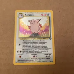 Clefable 1/64 Pokemon Jungle Holo Rare WOTC Vintage Card English HP Unlimited - Image 1