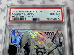 Monkey D Luffy Gear 5 PSA10 Parallel ST21-001 One Piece Card Game - Image 2