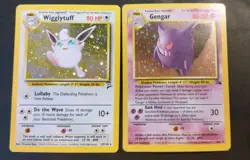 Vintage Pokemon Holo Lot 6 Cards Fosdil Gengar Base Set Mewto Base 2 LP/MP - Image 4