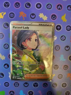 Parasol Lady 255/182SV04: Paradox Rift Holo Sir Pokemon TCG Card NM Condition - Image 1