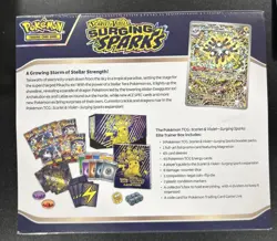 Pokemon Scarlet And Violet Surging Sparks Elite Trainer Box New Sealed Cards - Image 2
