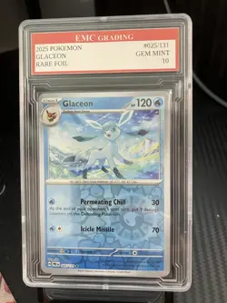 GLACEON 2022 FOIL #025/131 Pokemon Card GRADED 10 TCG CCG - Image 1