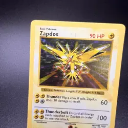 Zapdos 16/102 - Shadowless Base Set - Vintage WOTC Pokemon Card - Image 3