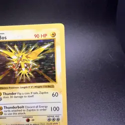 Zapdos 16/102 - Shadowless Base Set - Vintage WOTC Pokemon Card - Image 4