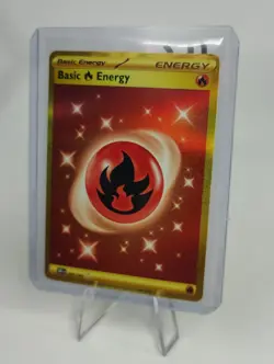 Pokemon Card 2023 Obsidian Flames Hyper Rare Holo Fire Energy 230/197 MINT - Image 1