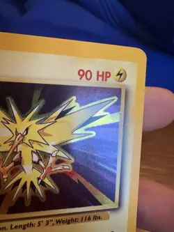 Pokemon TCG Zapdos Base Set Holo Unlimited Rare Card 16/102 NM - Image 4