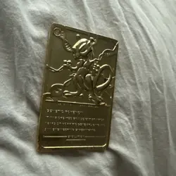 1999 Burger King Limited Edition Pokemon Trading Card 23K Gold Plated Mewtwo - Image 2