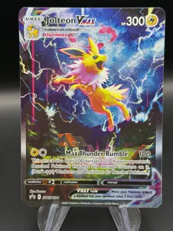 Jolteon VMAX SWSH184 SWSH: Sword & Shield Black Star Promo Card Holo - Image 1