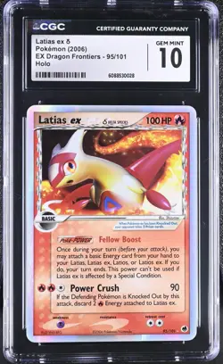 Latias ex (Delta Species) 95/101 Dragon Frontiers Holo CGC 10 Pokemon Card - Image 1