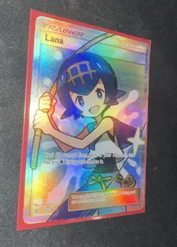 Lana Sun & Moon: Ultra Prism 150/156 Holo Full Art Trainer Pokemon Card TCG M/NM - Image 2