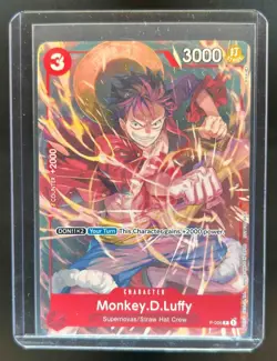 One Piece Card Game Alternate Art Monkey D. Luffy Promo #P-006 - Image 1