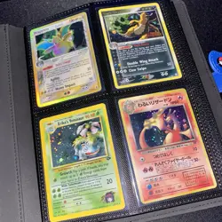 Binder Full 160 Pokemon Cards Vintage HOLO 1st Edition Collection Lot Charizard - Image 1
