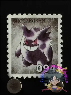 Gengar Pokemon Stamp Card Japanese Shogakukan Nintendo Game Anime TCG BA - Image 1