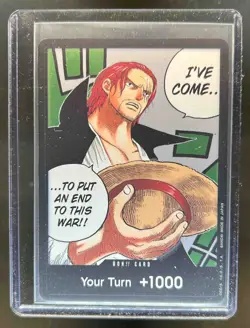 One Piece Card Game Paramount War DON!! Alternate Art Shanks OP-02 - Image 1