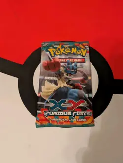 XY Furious Fists Pokemon Booster Card - Pack New Sealed! Lucario 👊 820650118982 - Image 1