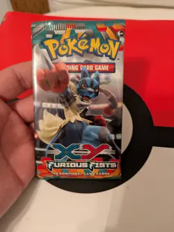 XY Furious Fists Pokemon Booster Card - Pack New Sealed! Lucario 👊 820650118982 - Image 3