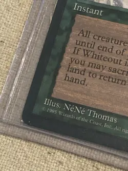 Whiteout | MtG Magic Ice Age | Signed By Artist Nene Thomas Certificate Of Auth - Image 5