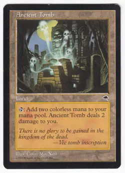 1x (LP) Ancient Tomb Tempest Lightly Played English Land MTG Magic the Gathering - Image 1