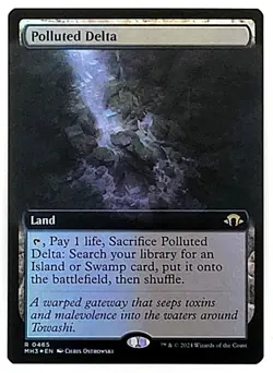 MTG Modern Horizons 3 Polluted Delta (Extended Art FOIL) MINT/NM x1 - Image 1