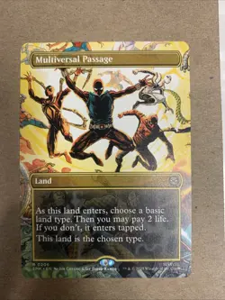 Multiverse Passage Nonfoil Borderless MTG Spiderman - Image 1