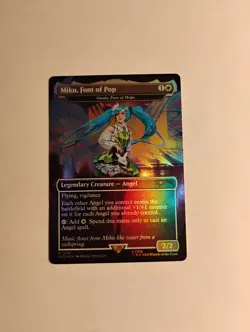 Miku, Font of Pop - Giada, Font of Hope (Rainbow Foil) Secret Lair Drop Foil - Image 1