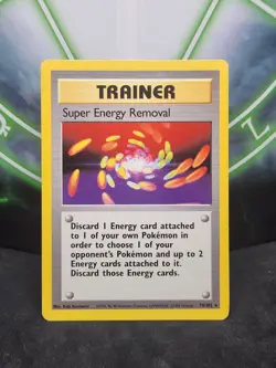 Pokemon Super Energy Removal 79/102 Base Set Rare LP - Image 1