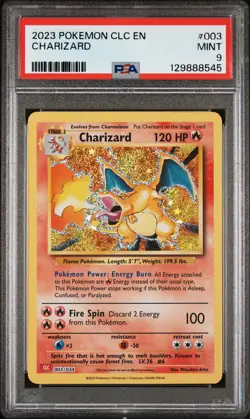 2023 POKEMON CLC-CLASSIC CHARIZARD & HO-OH EX DECK #003 CHARIZARD PSA 9 - Image 1